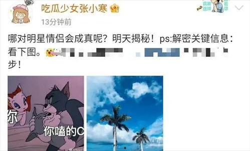 张小寒最新爆料明星情侣,明星情侣甜蜜现状大揭秘！  第3张